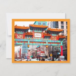 Postal Barrio chino. Washington, DC, Estados Unidos