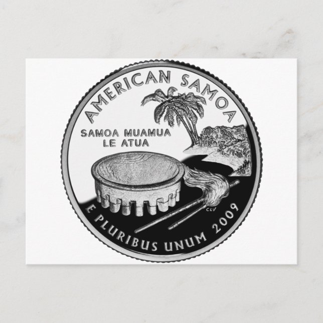 Postal Barrio de Samoa Americana (Anverso)
