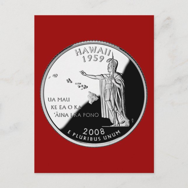Postal Barrio Faux del estado de Hawaii (Anverso)