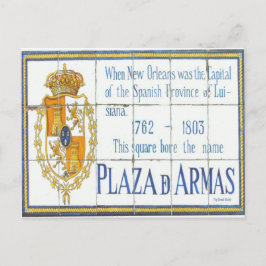 Postal Barrio Francés de Nueva Orleans Plaza D'Armas Rótu