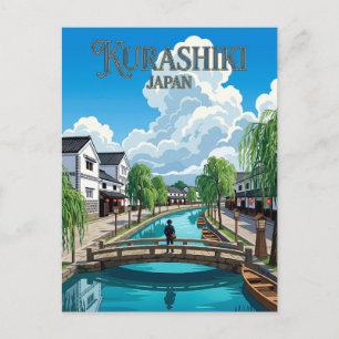 Postal Barrio Histórico de Kurashiki Bikan Japón