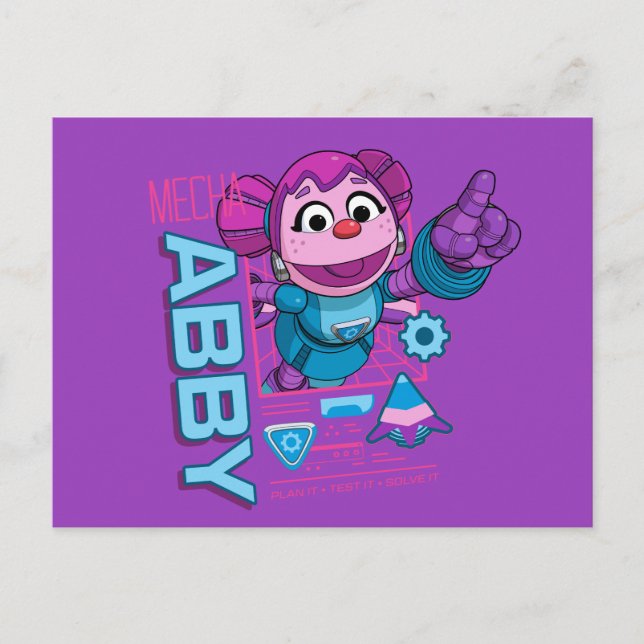 Postal Barrio Sésamo | Edificios Mecha Abby Cadabby (Anverso)