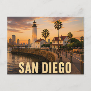 Postal Barrios costeros de San Diego California EE. UU. �