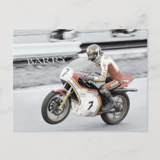 Postal Barry Sheene (Anverso)