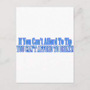 Postal Bartender Saying
