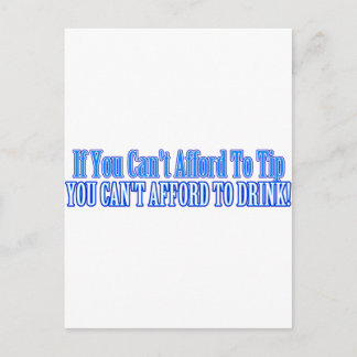 Postal Bartender Saying