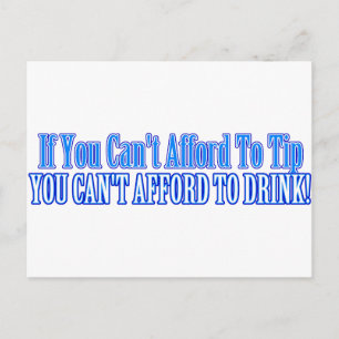 Postal Bartender Saying