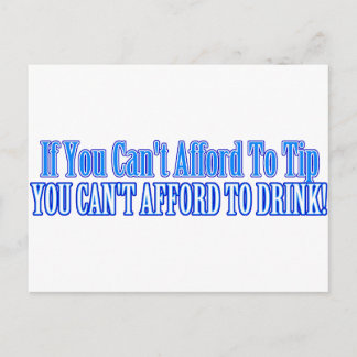 Postal Bartender Saying