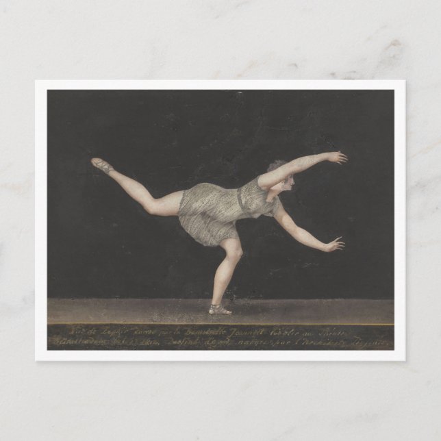 Postal Bartholomeus Ziesenis, bailarín (Anverso)