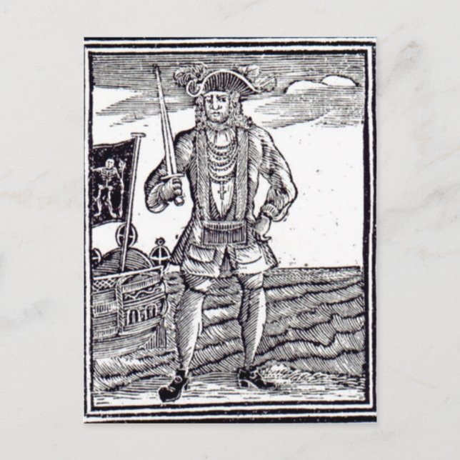 Postal Bartholomew Roberts (Anverso)