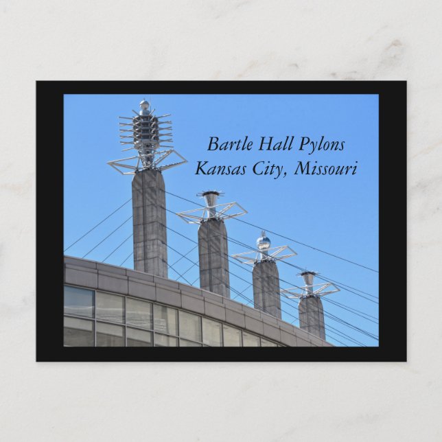 Postal Bartle Hall Pylons, Kansas City, Misuri (Anverso)