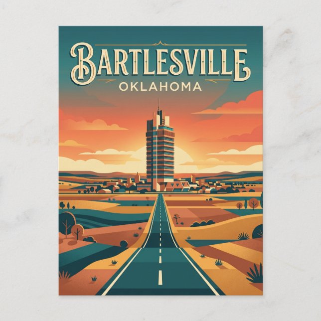 Postal Bartlesville EE. UU. (Anverso)