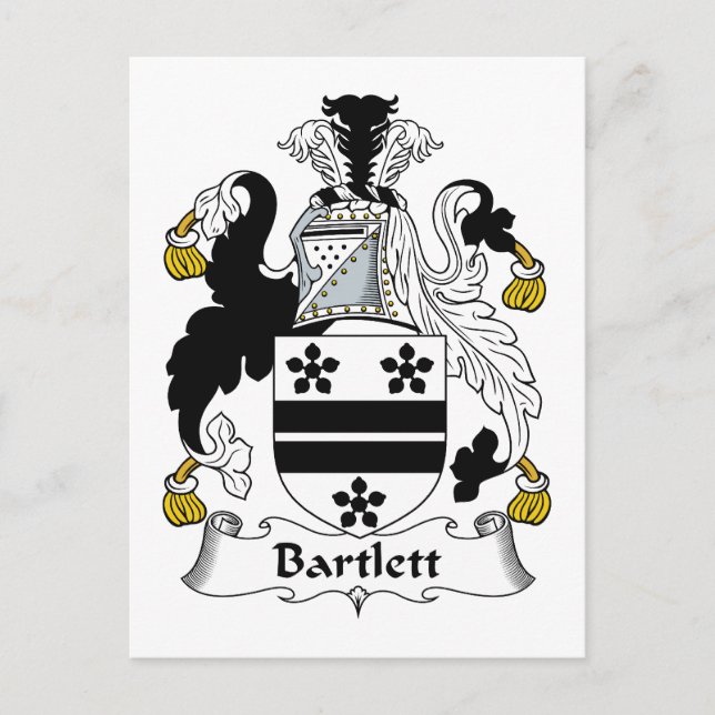 Postal Bartlett Family Crest (Anverso)