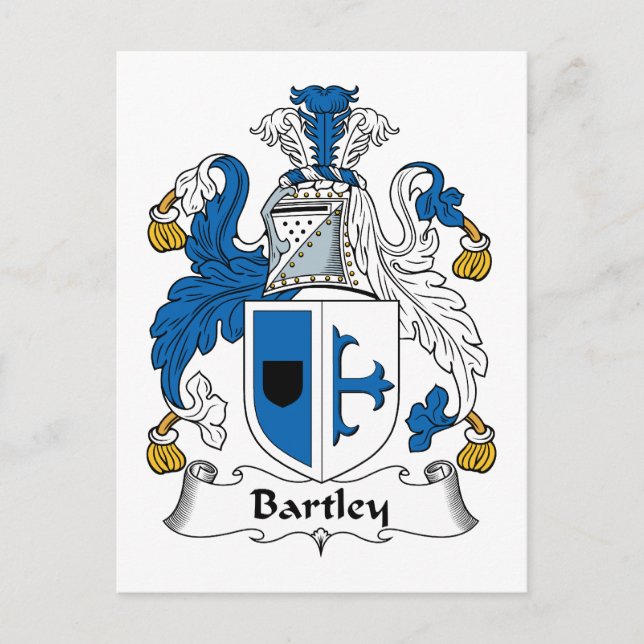 Postal Bartley Family Crest (Anverso)