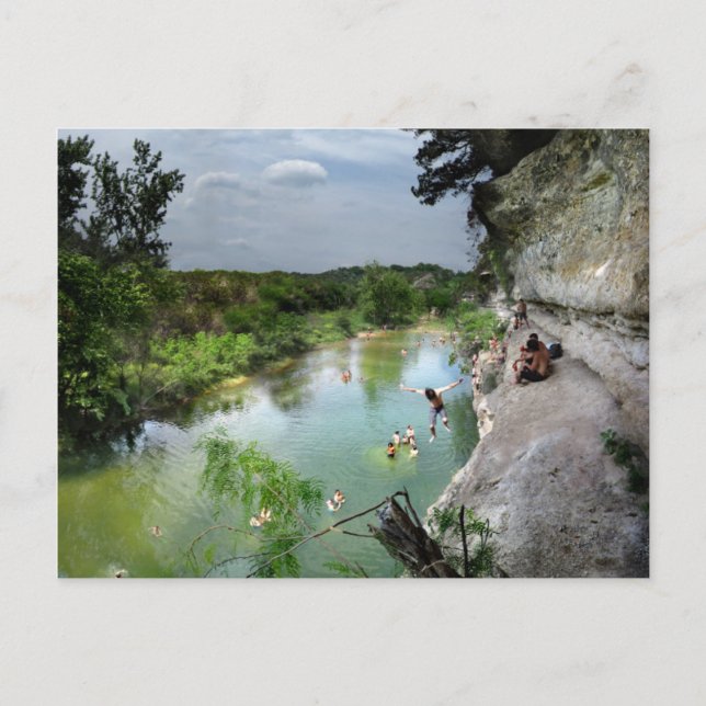Postal Barton Creek Cliffs - Austin Texas (Anverso)