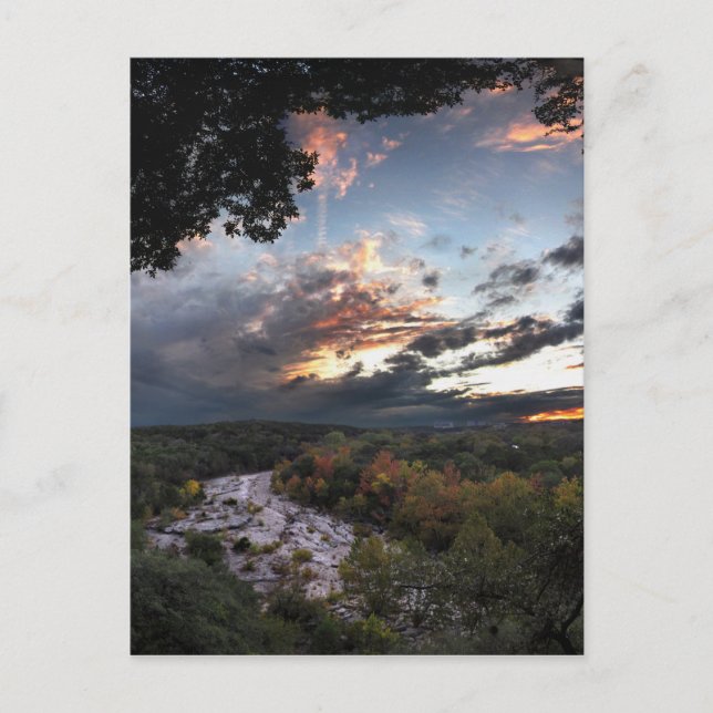 Postal Barton Creek Sunset - Austin, Texas (Anverso)