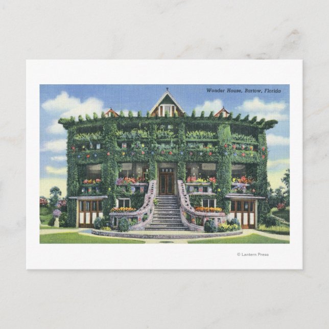 Postal Bartow, Florida - Vista frontal de la maravilla (Anverso)