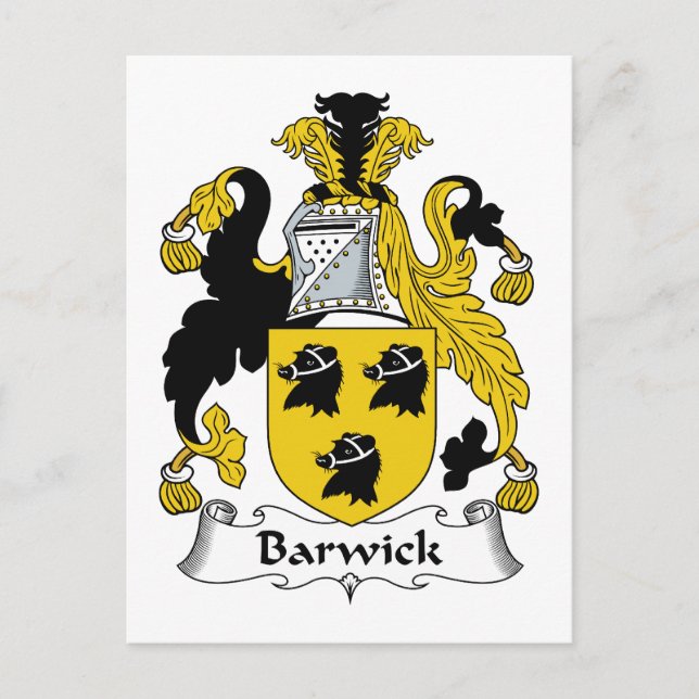 Postal Barwick Family Crest (Anverso)