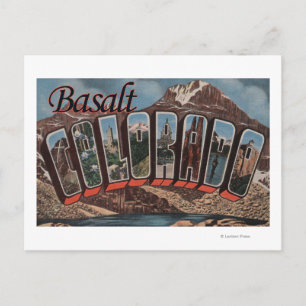 Postal Basalto, Colorado - Escenas de letras grandes