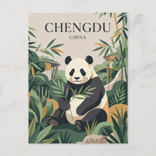 Postal Base de Investigación del Panda Gigante de Chengdu