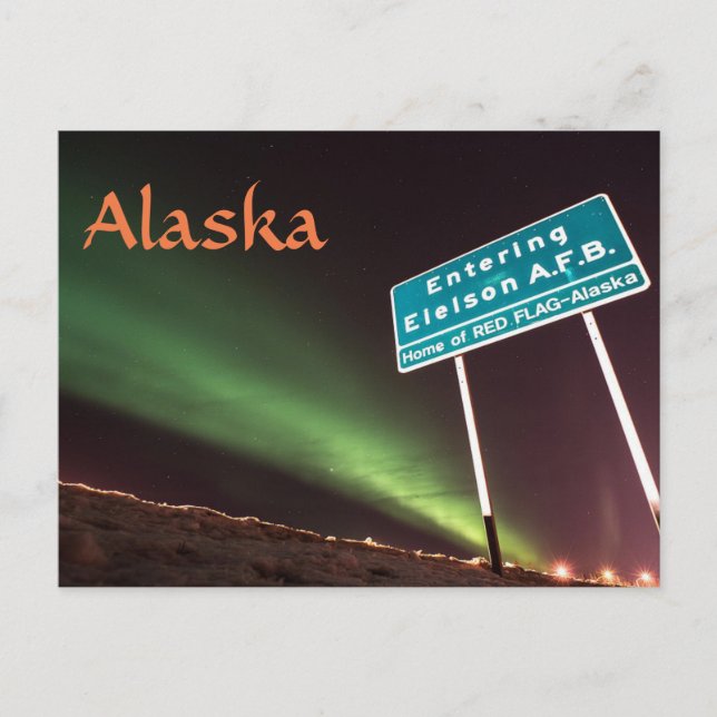 Postal Base de la Fuerza Aérea Eielson Postcard Alaska (Anverso)