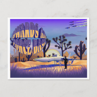 Postal Base de la Fuerza Aérea Retro Edward