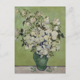 Postal Base de Rosas de Vincent Van Gogh