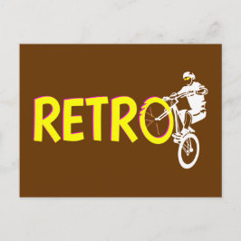 Postal Base de rueda de bicicleta de montaña Retro