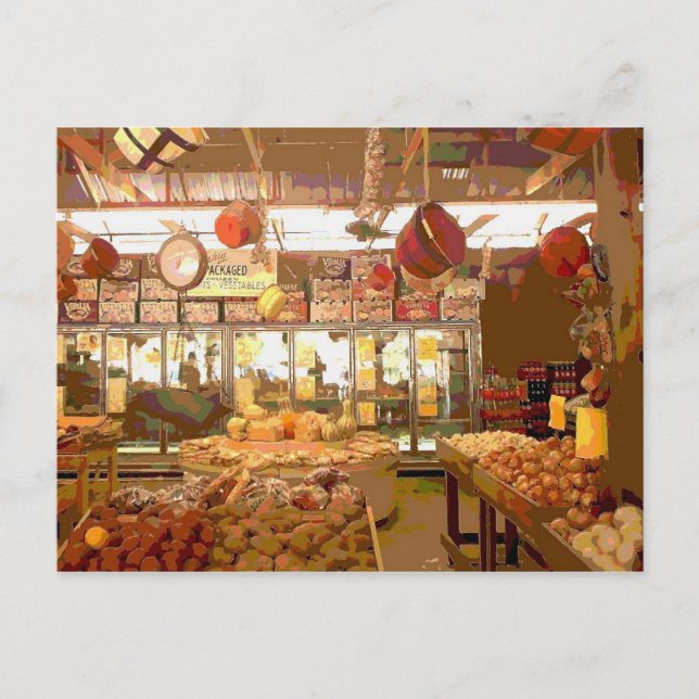 Postal Base de verduras del campo (Anverso)