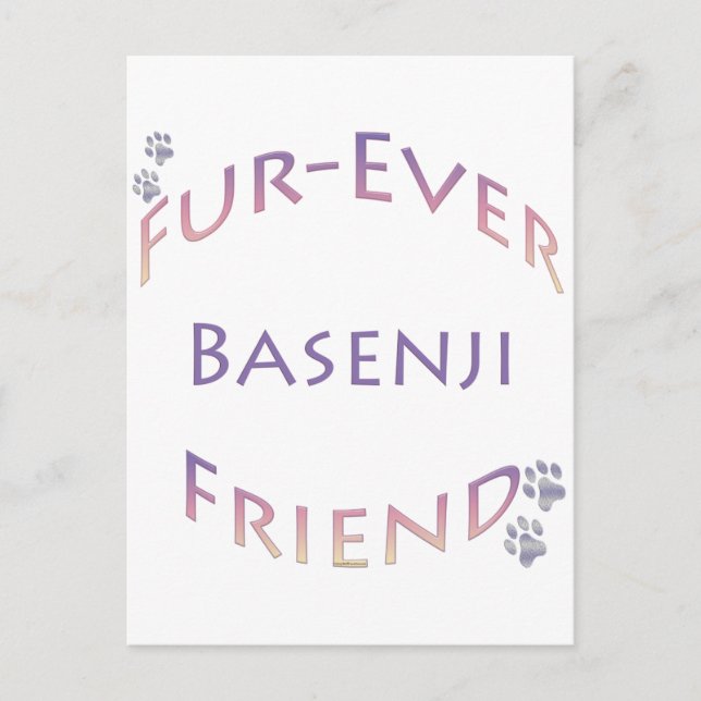Postal Basenji Furever (Anverso)