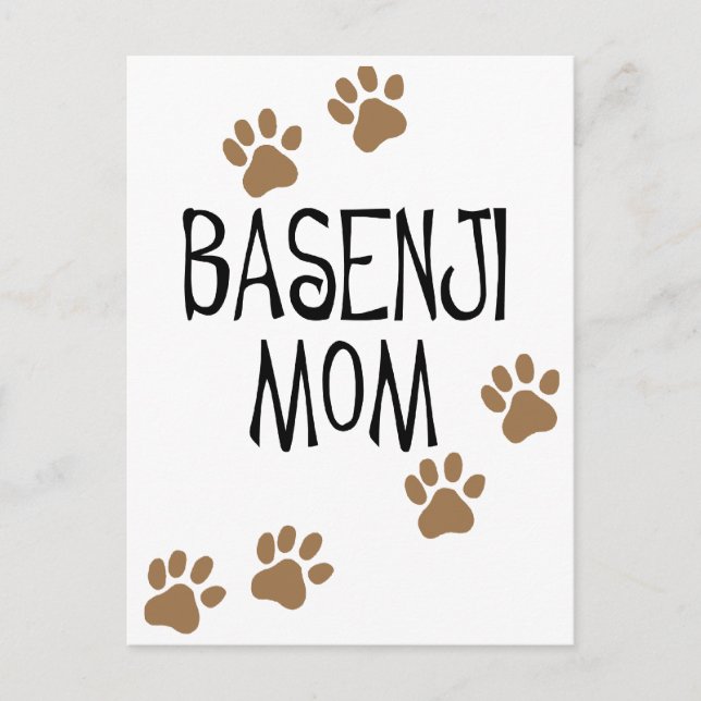 Postal Basenji Mom (Anverso)