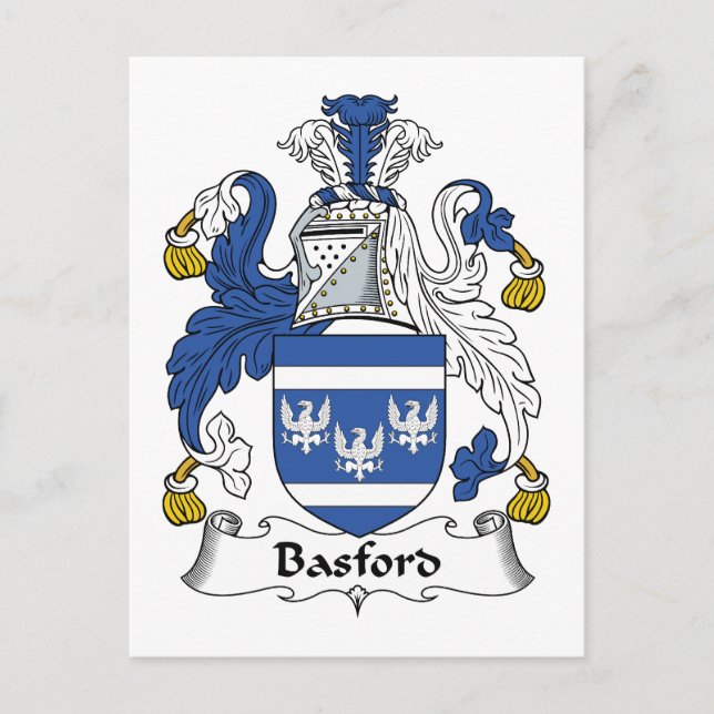 Postal Basford Family Crest (Anverso)