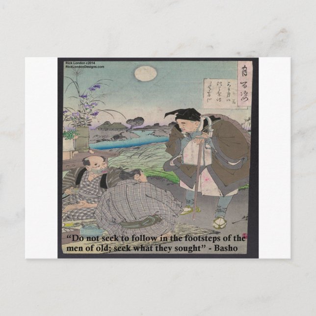 Postal Basho & Cita Famosa (Anverso)