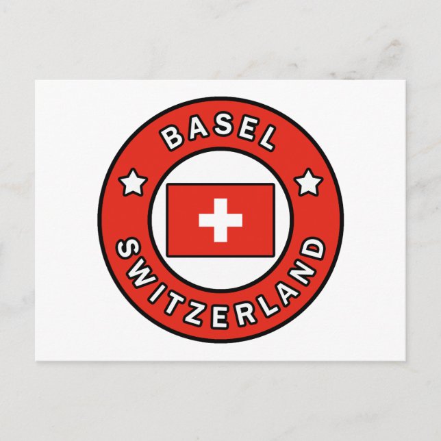 Postal Basilea Suiza (Anverso)
