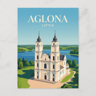 Postal Basílica de Aglona Letonia