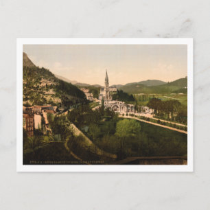 Postal Basílica de Notre Dame, Lourdes, Francia