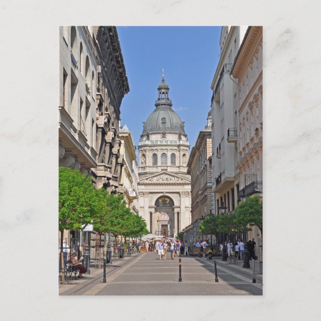 Postal Basílica de San Esteban en Budapest Hungría (Anverso)