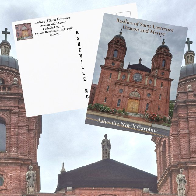 Postal Basílica de San Lorenzo de Asheville (Subido por el creador)