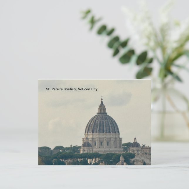 Postal Basílica de San Pedro, Ciudad del Vaticano (Anverso de pie)