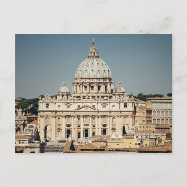 Postal Basílica de San Pedro, Ciudad del Vaticano, Italia (Anverso)
