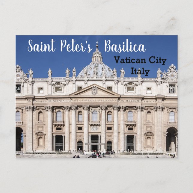 Postal Basílica de San Pedro Ciudad del Vaticano Italia (Anverso)