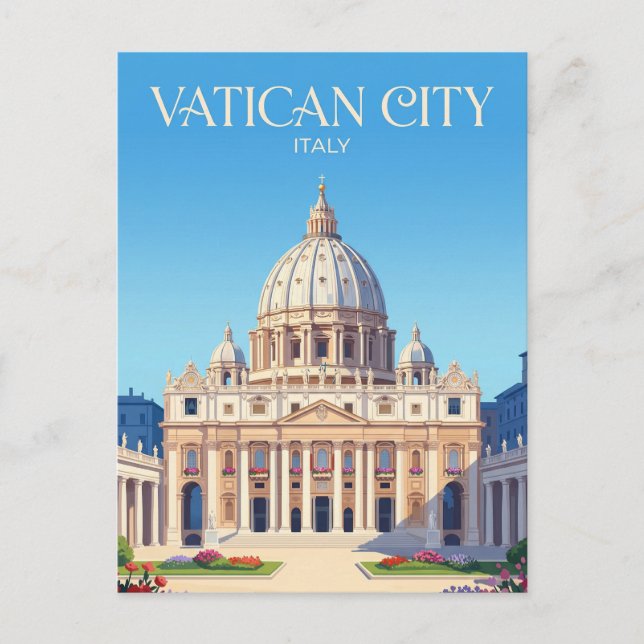 Postal Basílica de San Pedro Italia (Anverso)