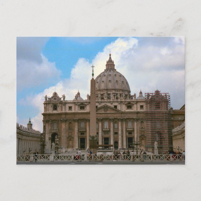 Postal Basílica de San Pedro, Vaticano (Anverso)