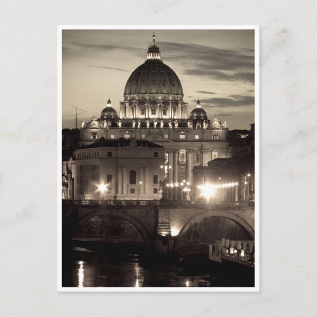 Postal Basílica de San Pedro, Vaticano (Anverso)