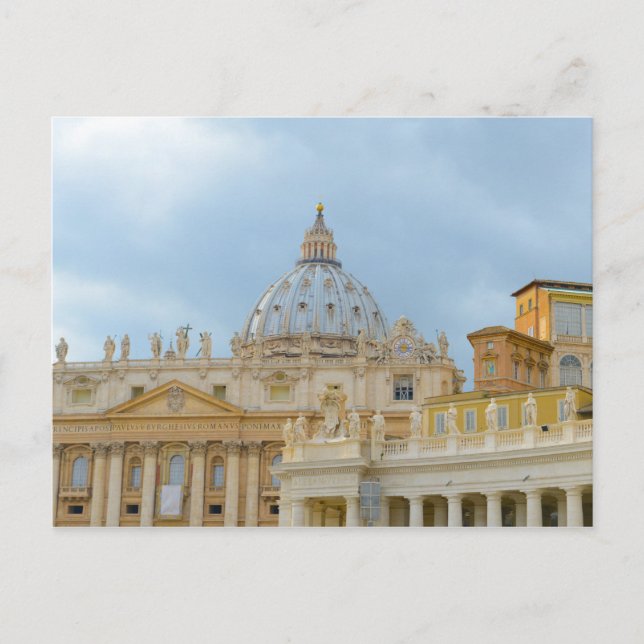 Postal Basílica de San Pedro Vaticano en Roma Italia (Anverso)