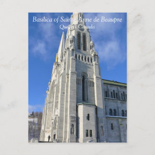 Postal Basílica de Santa Ana de Beaupre, Quebec, Canadá