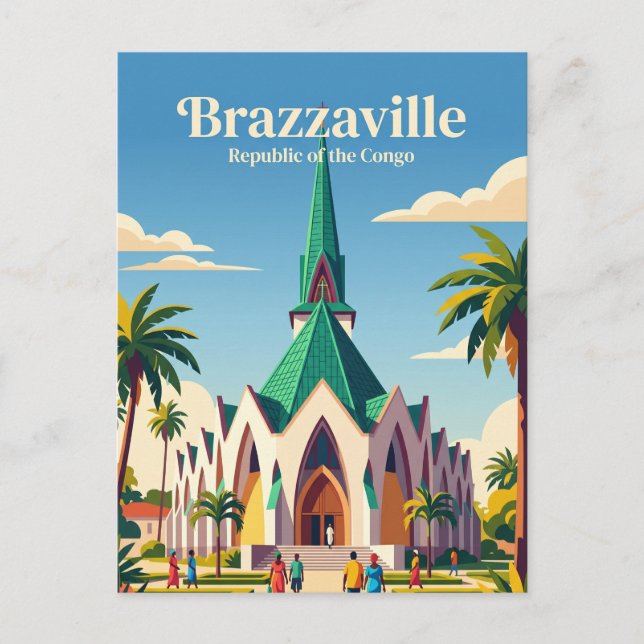 Postal Basílica de Santa Ana República del Congo (Anverso)
