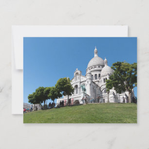 Postal Basílica del Sagrado Corazón, Montmartre, París