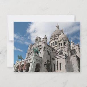 Postal Basílica del Sagrado Corazón, París, Francia