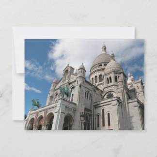 Postal Basílica del Sagrado Corazón, París, Francia